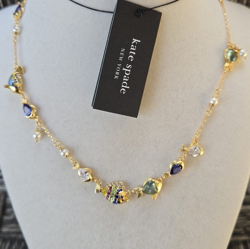 Kate Spade What A Catch Scatter Fish Necklace